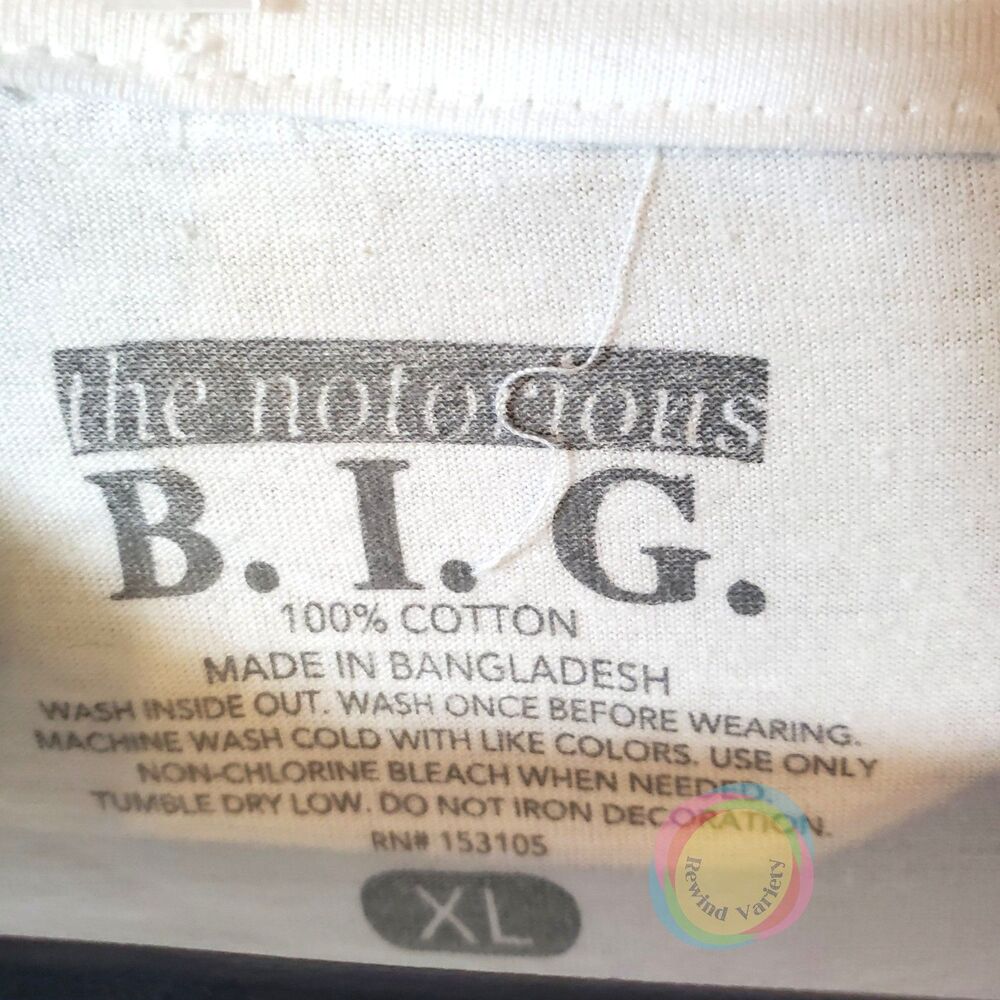 Notorious BIG Biggie Smalls Brooklyns Finest Tee XL - Picture 3 of 6